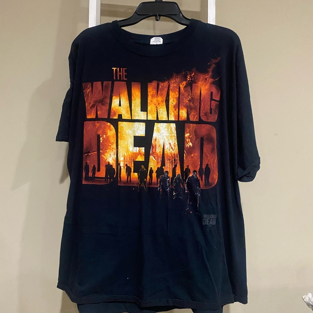 vintage black t-shirt The Walking Dead. Size 3XL Black